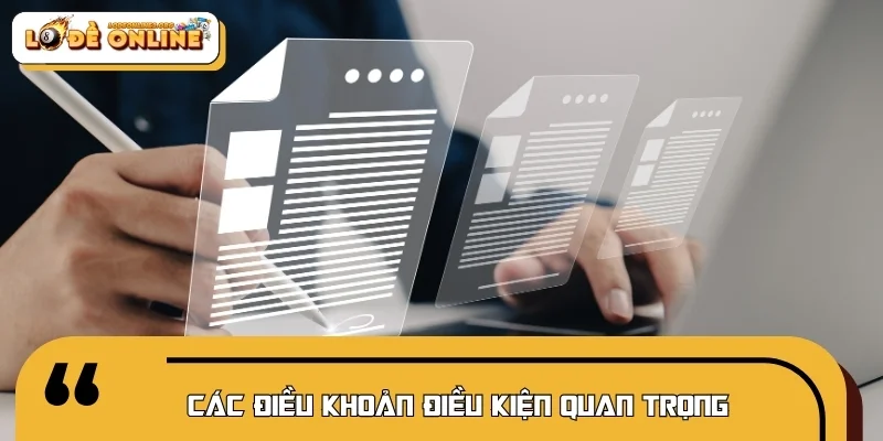 Các điều khoản điều kiện quan trọng dành cho hội viên tham khảo